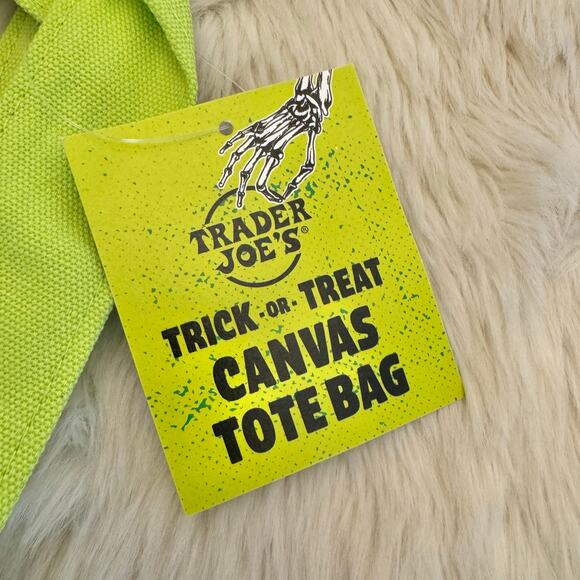 Trader Joe's Canvas Tote Bags Trick or Treat Set of 2 - Picture 4 of 6